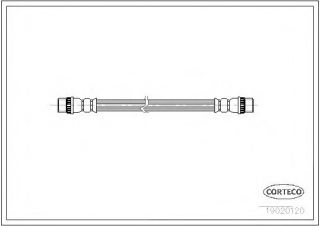 Шланг тормозной зад. Рено Трафик/Виваро 01- | Original 19020120 ― Vivaro