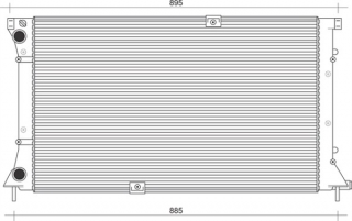 Радиатор охлаждающей жидкости Рено Трафик/Виваро 2.5Dci (135 л.с.) | Profit 1740-0184 (Чехия)