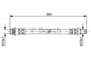 Шланг тормозной передний Рено Кенго 97-08 | WBH CT136 ― Vivaro