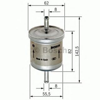 Фильтр топливный Рено Кенго 1.2-1.6i 97-08 | BOSCH   0 450 902 161 ― Vivaro